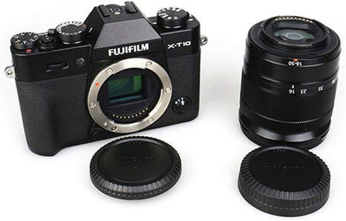 (2 Pack) Fuji X Mount Lens Rear Cap & Body Cover for Fujifilm X-Pro2, X-Pro3, X-E3, X-E4, X-T1, X-T2, X-T3, X-T4