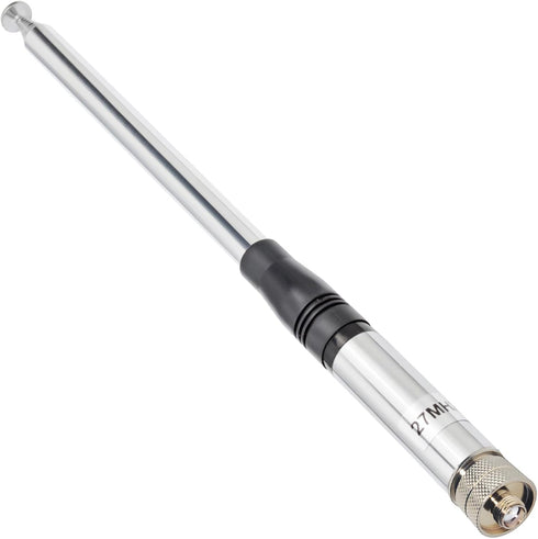 HYS 27Mhz CB Antenna, SMA-Female Connector, Telescopic/Rod 9-inch to 51-inch HT CB Antenna