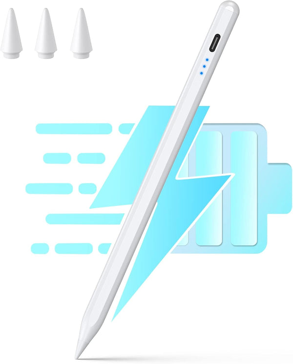 Stylus Pen for iPad 9th & 10th Generation - 10Mins Faster Charge Compatible for iPad 6-10 Gen, iPad Air 3-5