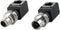 RJ45 to M12 X Coded 8 Pin Adapter, IP68 Shielded Industrial Ethernet Adapter for Basler Cognex Camera Sensor