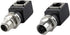 RJ45 to M12 X Coded 8 Pin Adapter, IP68 Shielded Industrial Ethernet Adapter for Basler Cognex Camera Sensor