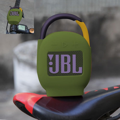 Hermitshell Silicone Carrying Case for JBL Clip 4 - Portable Mini Bluetooth Speaker, Green