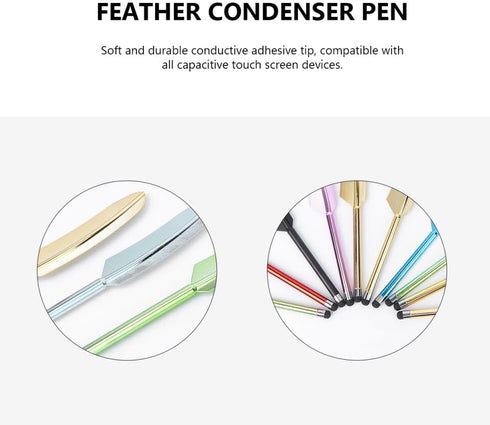 Hemobllo Capacitive Stylus Pen for Touchscreen Writing on Phones and Tablets - Lightweight Handwriting Stylus