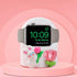 zougon Cute White Rabbit Tulip Charger Stand for Apple Watch Series, Silicone Desk