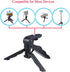 Walway 1/4" Foldable Mini Table Tripod Stand Hand Grip with Screw Compatible with Gopro/Smartphones/Compact Cameras