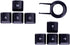 Replacement Arrow Keys ???? Keycaps for Logitech G810 G413 G310 G910 G613 Keyboard (Black)