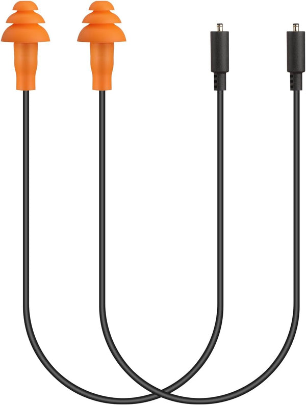 MIPEACE 2 Pieces Replacement Earbuds Cables for Work Bluetooth Earbuds (Black & Orange)