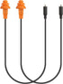 MIPEACE 2 Pieces Replacement Earbuds Cables for Work Bluetooth Earbuds (Black & Orange)