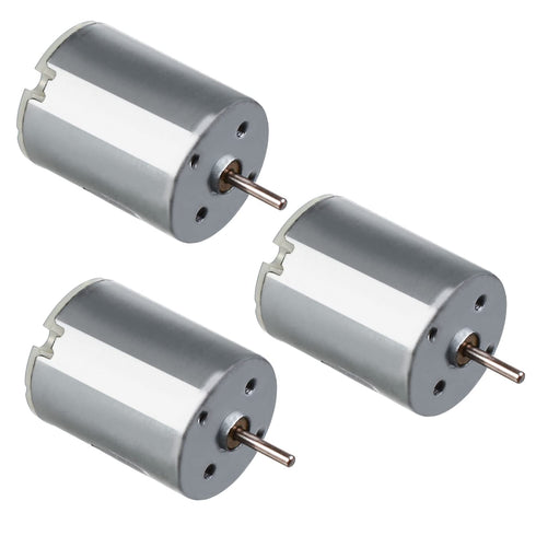 Fielect 5Pcs 7.2V DC Motor 13500RPM 0.38A Micro Motor Round Shaft Electric