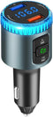ILOKEY Bluetooth 5.0 Car FM Transmitter for Car 12V~24V Noise Cancelling MP3 Player