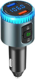 ILOKEY Bluetooth 5.0 Car FM Transmitter for Car 12V~24V Noise Cancelling MP3 Player