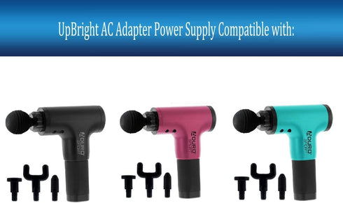 UpBright New AC DC Adapter Compatible with Aduro Sport Elite Recovery Percussion Massage Gun Deep Tissue Muscle Massage Gun Model: MYX-0841000US Massager Gun Power Supply Cord Battery Charger PSU