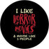 I Like Horror Movies 3 People Funny Halloween PopSockets Swappable PopGrip