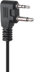 Ptt Mic Earpiece Two Way Radio Headset, Ear Clip Wrap Around Earphone for Midland Walkie Talkie AVPH4