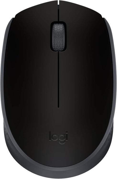 Logitech M170 Wireless Mouse for PC, Mac, Laptop, 2.4 GHz with USB Mini Receiver, Ambidextrous - Black