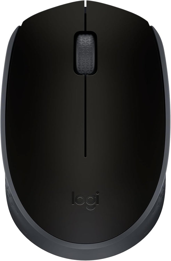 Logitech M170 Wireless Mouse for PC, Mac, Laptop, 2.4 GHz with USB Mini Receiver, Ambidextrous - Black