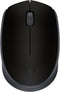 Logitech M170 Wireless Mouse for PC, Mac, Laptop, 2.4 GHz with USB Mini Receiver, Ambidextrous - Black