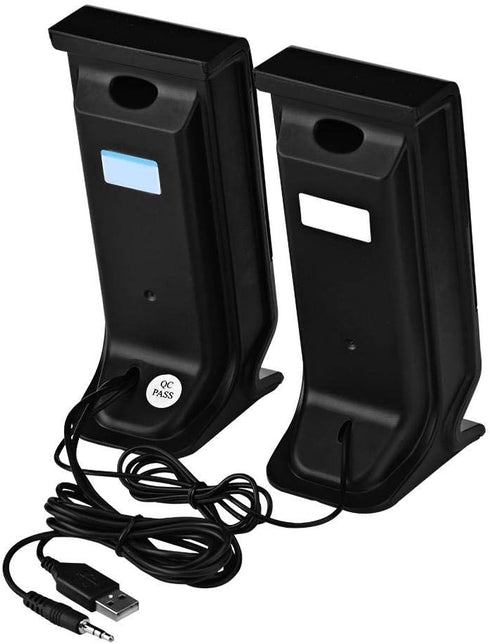 Wired Computer Speakers for PC Desktop Laptop Tablet Smartphones, Mini USB 2.0 Speaker Subwoofer