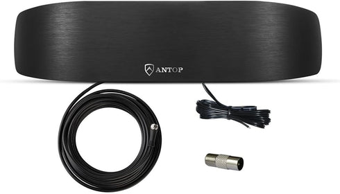 Adenauer Antop FM Radio Antenna, Multi-Directional Indoor FM Telescopic Antenna 75 Ohm, with
