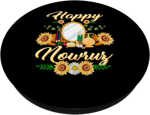 Happy Nowruz Haft Seen Arrangement, Iranian New Year Mobarak PopSockets Swappable PopGrip