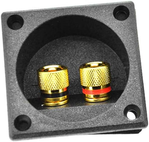 2 Way Speaker Box Terminal Binding Post Cup, DIY Home Car Stereo Connectors for Subwoofer Plugs