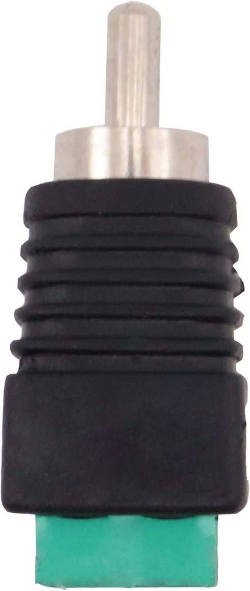 11 Pair RCA Plugs Cable Audio Adapter Screws, Phono RCA Male Female Plug to AV Screw Terminal Connector