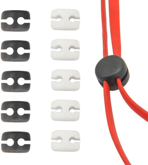 CCeCCe 10 Pack Earphone Cable Slider Y Splitter Detachable Clip Adjusting Divider Stopper
