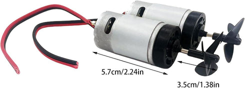 jiahesuw 12V 10000RPM Multifunctional High Speeded Motor for Toy Boats and Intelligent Car Small Gear Motor with High