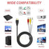 3 1.5M/5ft, 1080P HDMI to RCA AV Cable, HDMI Male to RCA AV Video Audio Cable Connectors Video Audio Adapter