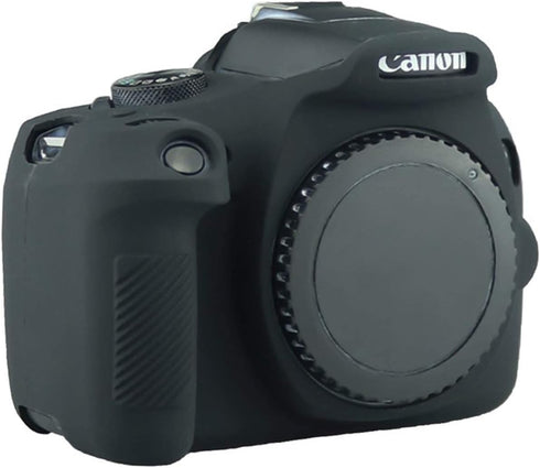 Camera Case for Canon EOS Rebel T6 T7, Silicone Rubber Detachable Protective Cover for EOS 1300D, 1500D