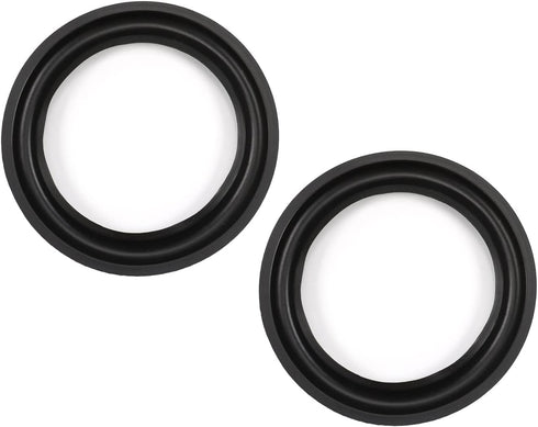 Fielect 6.5 Inch Speaker Rubber Edge Surround Rings, 2pcs Replacement Parts for Speaker Repair or DIY