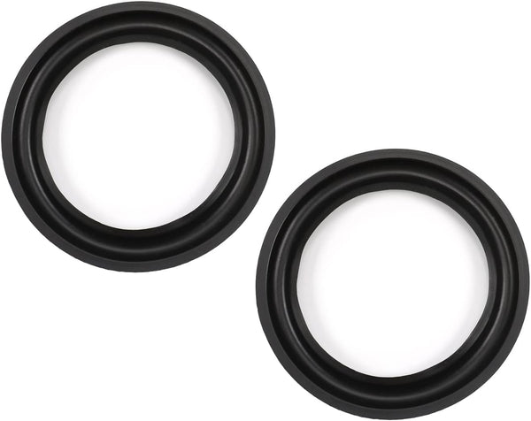 Fielect 6.5 Inch Speaker Rubber Edge Surround Rings, 2pcs Replacement Parts for Speaker Repair or DIY