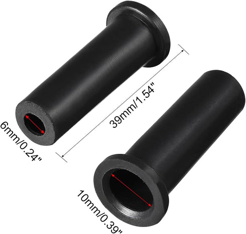 uxcell 20pcs 10-6mm PVC Strain Relief Cord Boot Protector for Power Tool, Black