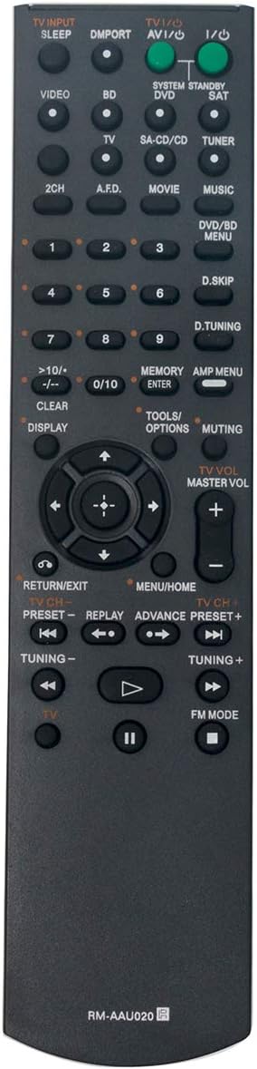 RM-AAU020 Replace Remote Control for Sony Audio Video Receiver STR-DH500 STR-DG520