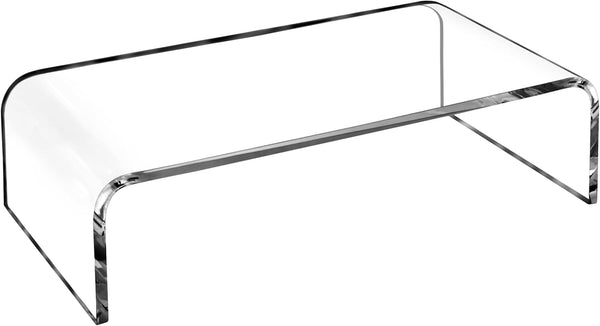 AMT Premium Acrylic Clear Monitor Stand Laptop/PC/Multimedia Monitor Riser for Home Office