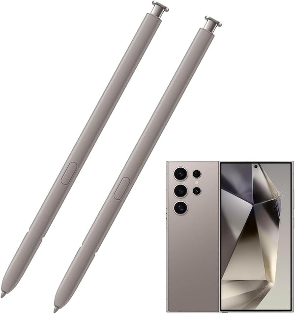 2 Pack Galaxy S24 Ultra S Pen Replacement for Samsung Galaxy S24 Ultra Stylus Pen without Bluetooth (Light Gray)