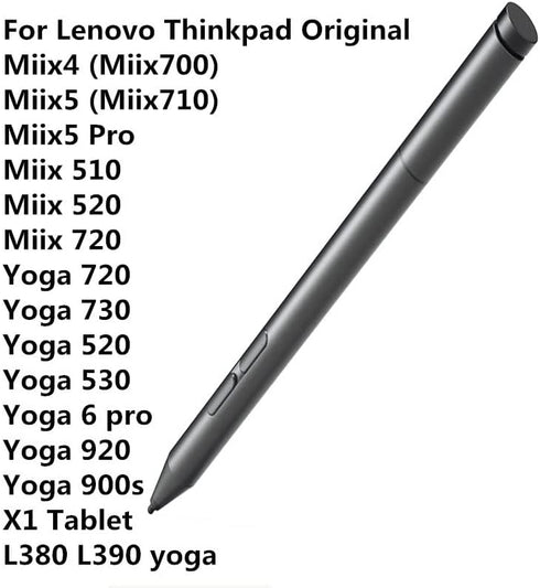 Active Pen 2 for ThinkPad X1 Tablet Gen2 (20JB, 20JC), Ideapad MIIX 720, MIIX 510, MIIX 520, Yoga 720, Yoga 920,