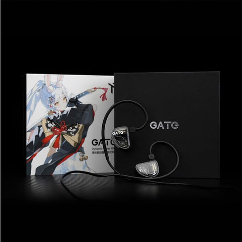 GATE Dynamic Driver In-Ear Headphone with 3.5mm Interchangeable Cable (Black, without mic)