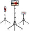 SAMHOUSING Ipad Tripod Stand, with 65 inch Height Adjustable iPad Stand Holder &