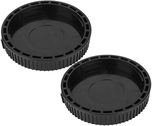 2Pcs Camera Lens Cover for Nikon Z6 Z7 Z50 and Z-Mount Camera - Black