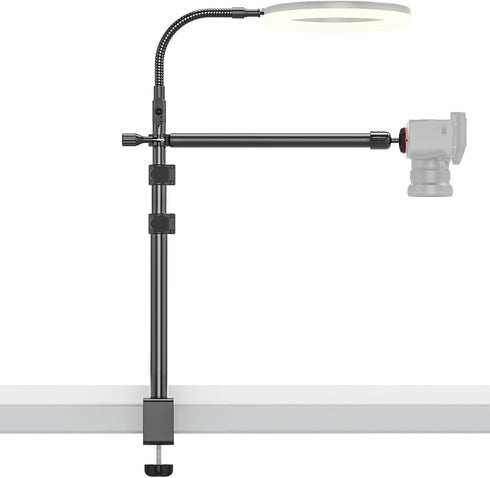 Overhead Camera Mount Desk Stand, 13.4-31.9" Height Articulating Top Down Camera Mount