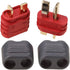 10 Pairs Anti-Slip Amass Deans T Plug Male Female Connector Adapter with Sheath Housing