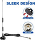 BINGFU 20-1300MHz Police Scanner Antenna Magnetic Base HF VHF UHF Two Way Ham Radio BNC Male Antenna Compatible