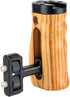 NICEYRIG Universal Side Wooden Handle Handgrip with Cold Shoe for DSLR Camera Cage