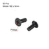 uxcell M2x6mm Phillips Screw Fastener Black 3.8mm Dia Screw Head for Laptop PC TV Fan Switch 50pcs