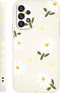 Soft Silicone Drop Protective Flower Case for Samsung Galaxy A53 5G, Creative Design - Daisy White