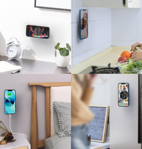ARLIFE Sticky Magnetic Phone Wall Mount, Compatible with Magsafe iPhone 14/13/12 Mini Pro Max, Holder for All