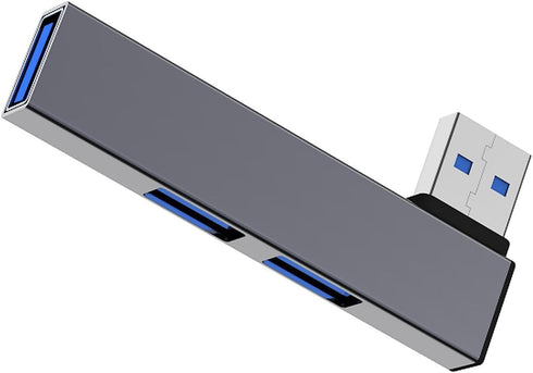 Fowspvzn 90 Degree Fast Speed USB C Docking Station 4 Port Hubs USB3.0
