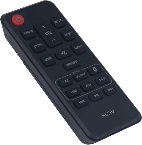 NC302 NC302UH RTNC302UH Replace Soundbar Remote Control for Sanyo Sound Bar Speaker Home Theater