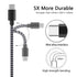 USB Type C Cable 5-Pack, SPEATE USB C to USB A Nylon Braid Fast Charging Cord High Speed Data Sync Transfer Charger Cable Compatible with Galaxy S9, Note, LG, ONEPLUS and More (Black Gray) Smartphone
